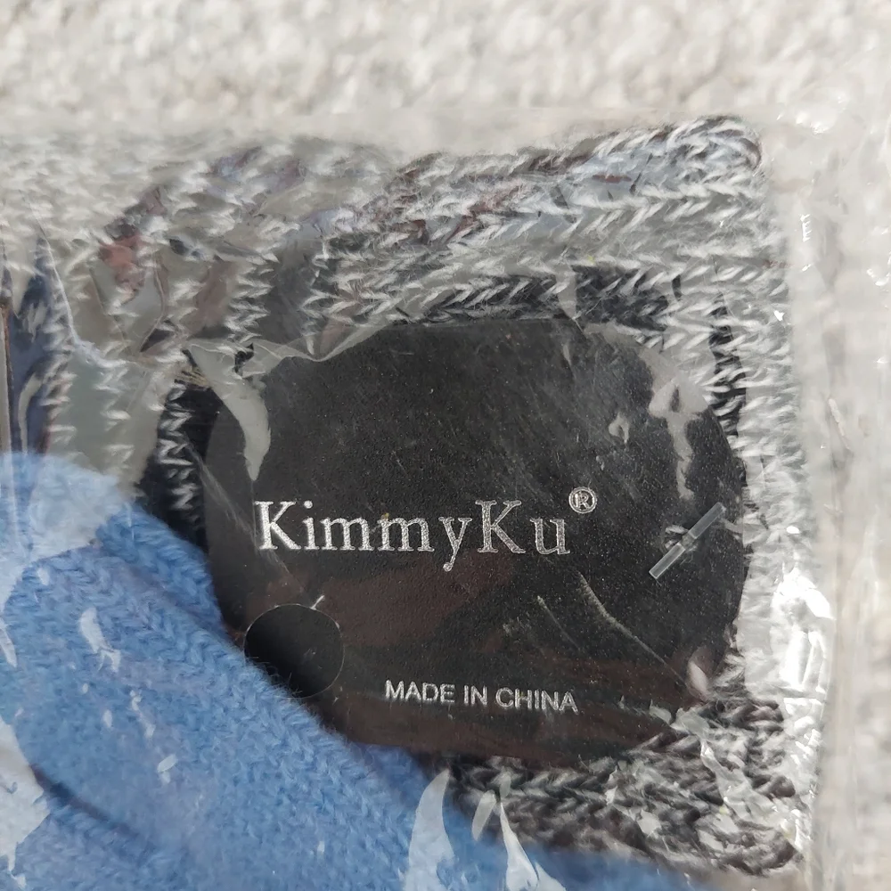 Kimmy Ku kids boys gloves 3 pairs touch screen with lining blue black gray